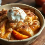 Healthy Peach Cobbler