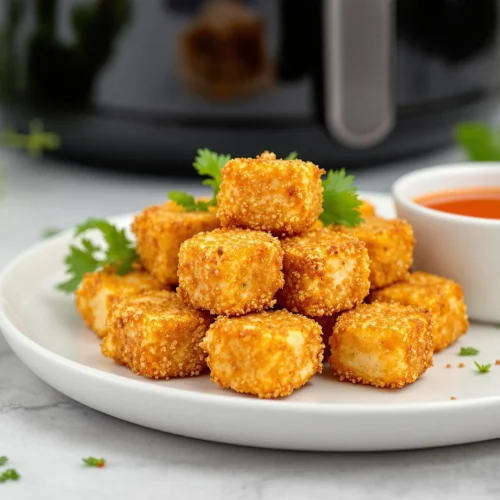 Crispy Air Fryer Tofu Nuggets