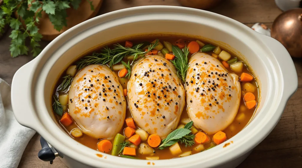 Perfect Slow Cooker Bone In Chicken Breast Recipe